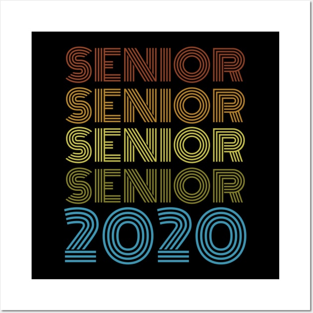 SENIOR CLASS 2020  High School Graduation Gift Wall Art by busines_night